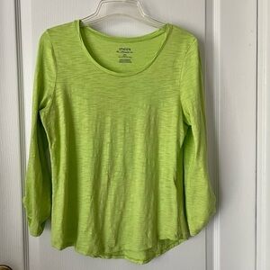 Chico's Green Scoop Neck Women's Top